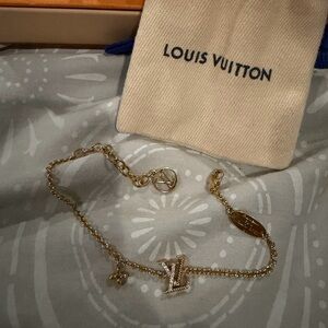 Louis Vuitton Gold Chain Bracelet